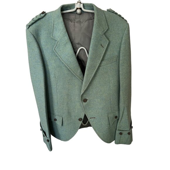 Vintage  Highland Crafts Royal Mile Scotland Purple Kilt & Day Jacket - Picture 10 of 16